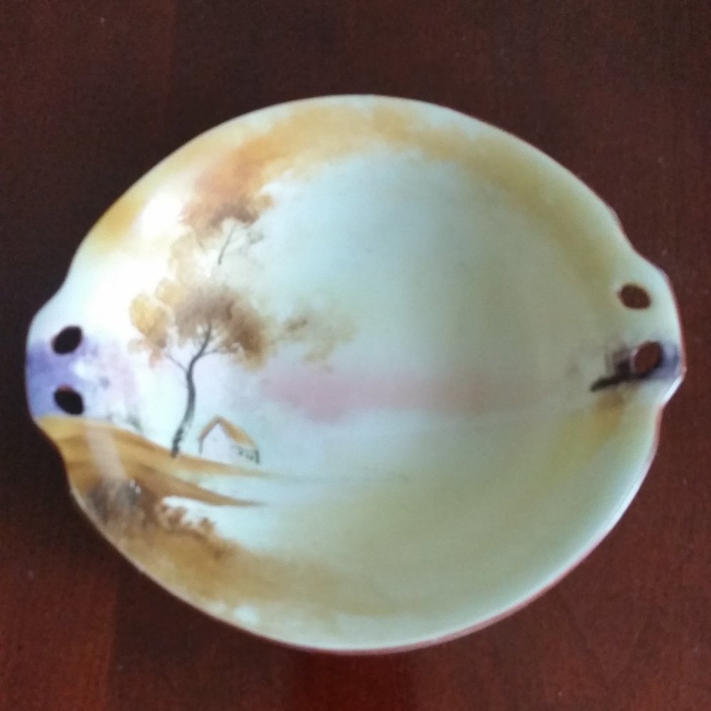 Vintage Noritake handpainted decorative bowl/trinket dish